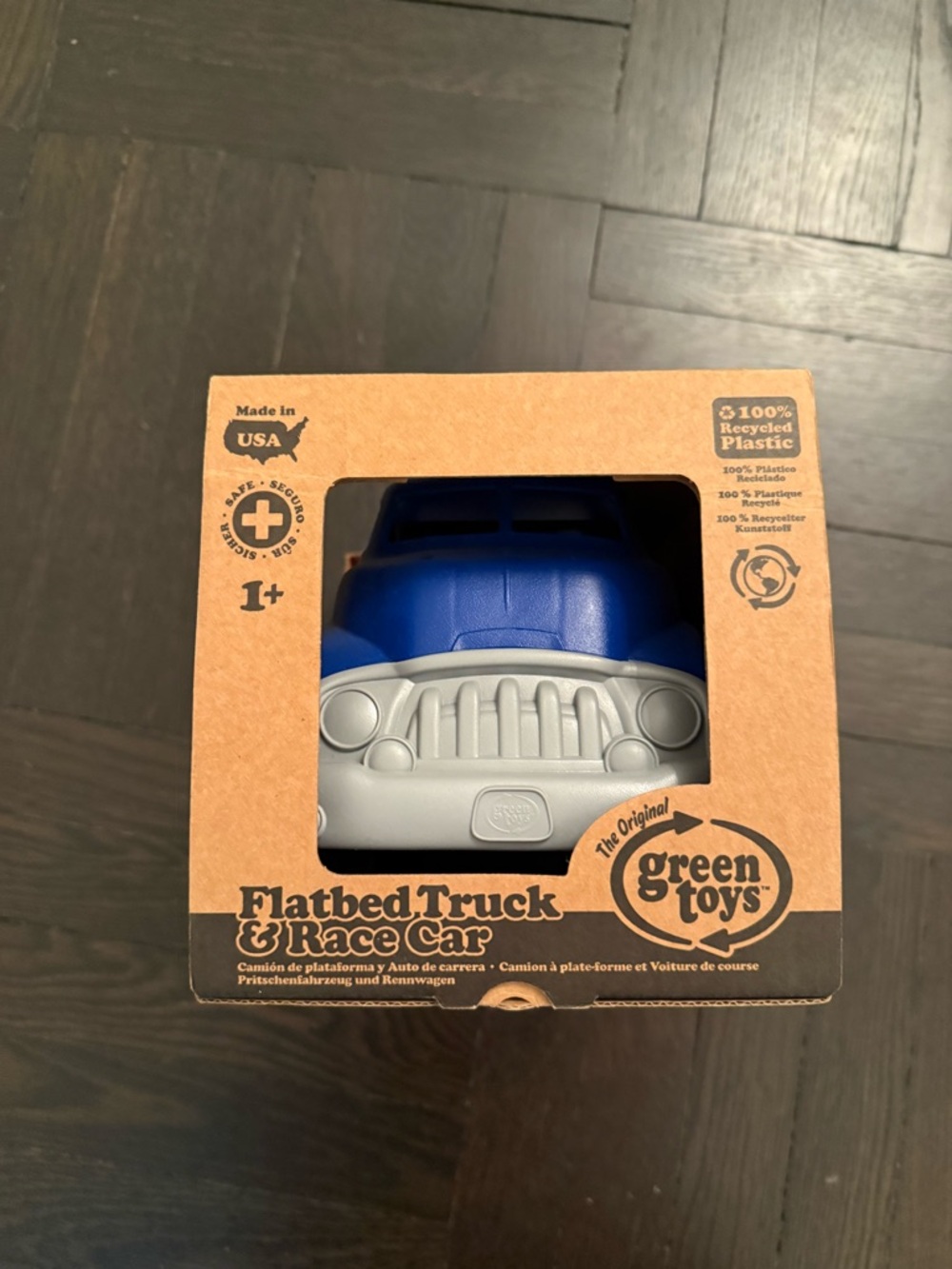 NWT Green Toys Flatbed Truck & Racer Car Age 1+ Recycled Plastic Made in USA - Picture 4 of 6